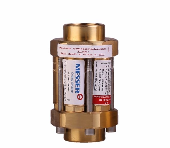 Flashback Arrestors for Oxygen & LPG Cylinders in India - Messer